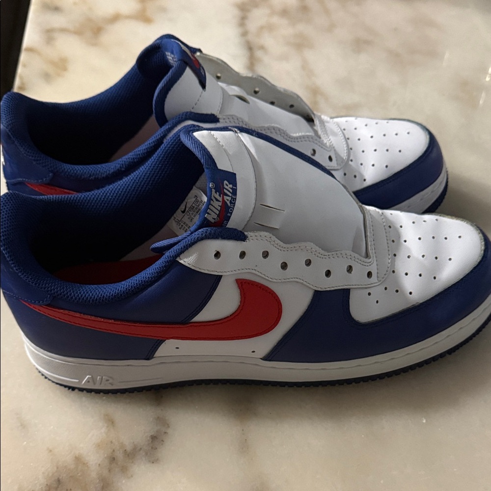 Nike Men's Sneakers - White, Blue, Red